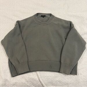 Quince Olive Crew Neck Sweater